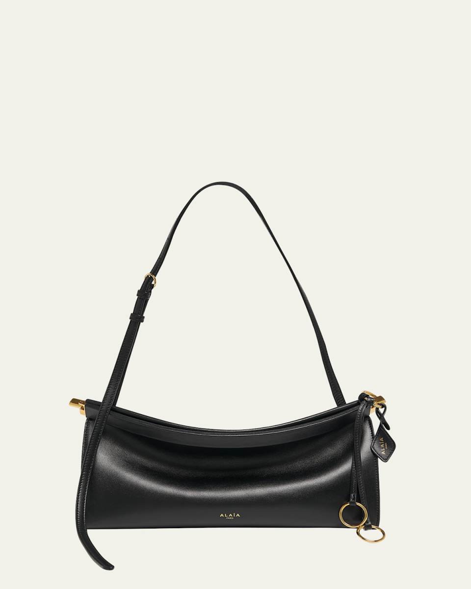 Le Click Medium Shoulder Bag in Glossy Leather